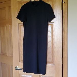 Nina Leornard black knit dress size small